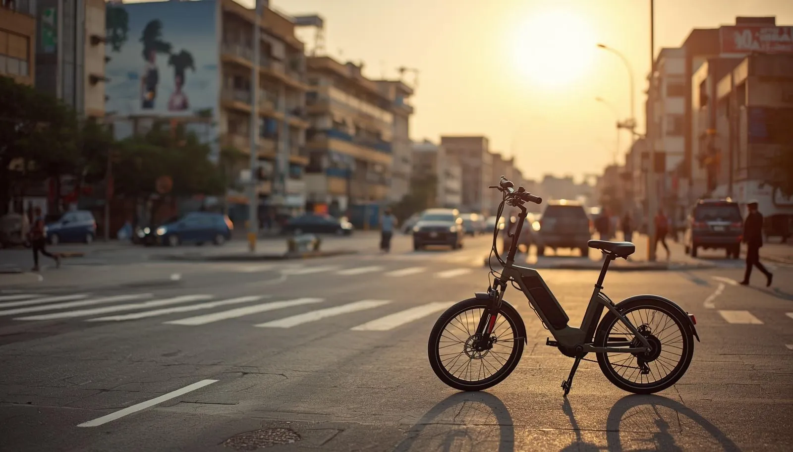 Electric delivery bike on Accra's streets
